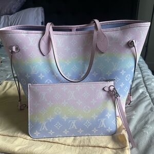 Louis Vuitton Limited Edition Escale Neverfull MM Pastel Ombre